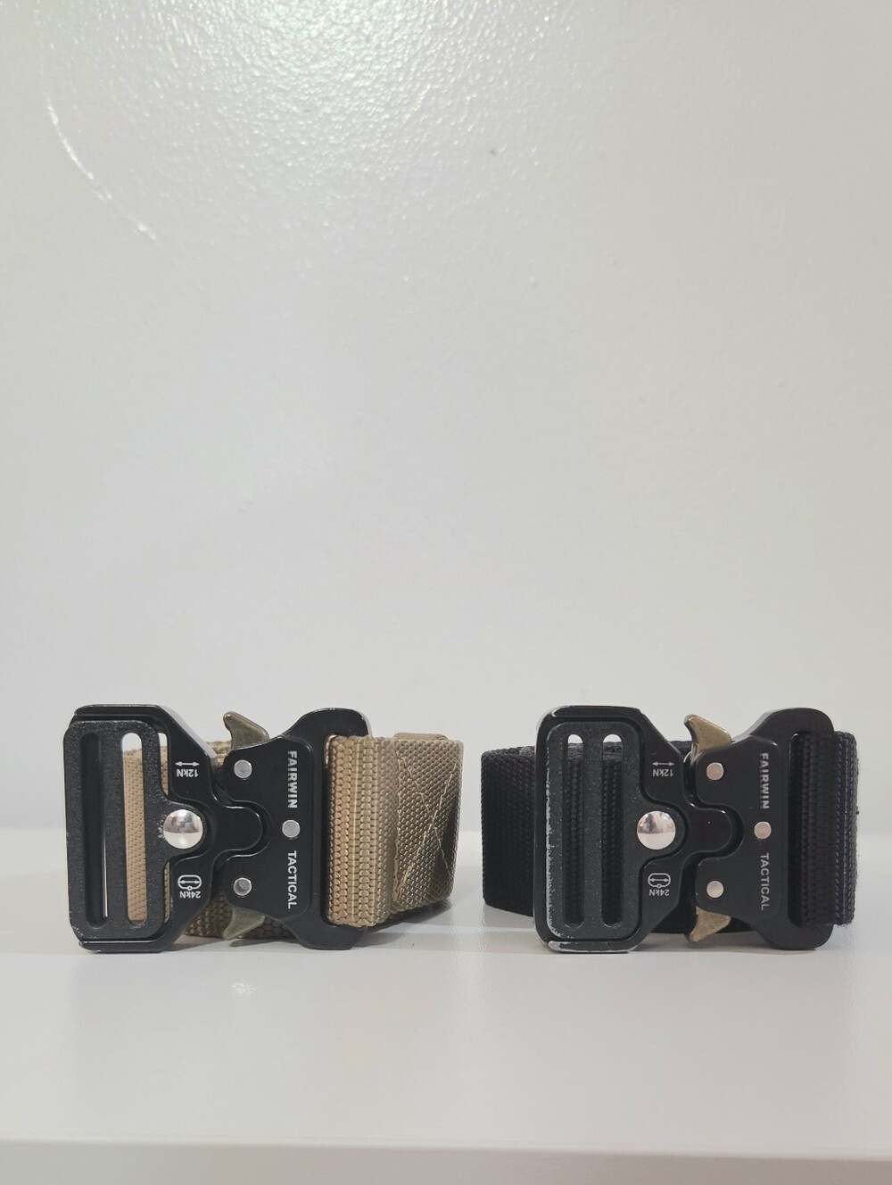 Heavy-Duty Military Tactical Belt - Black & Goldenrod